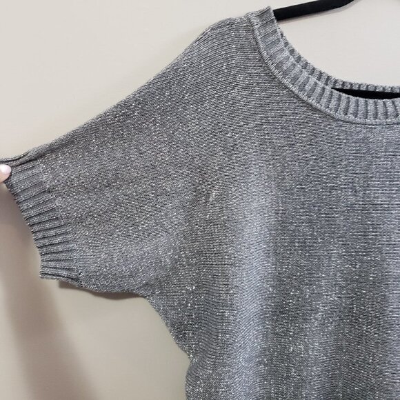 George * Grey Metallic Dolman Sweater * Sz M - Picture 4 of 9